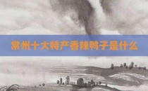 常州十大特产香辣鸭子是什么