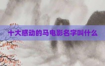 十大感动的马电影名字叫什么