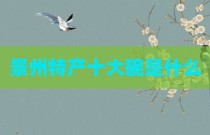 景州特产十大碗是什么