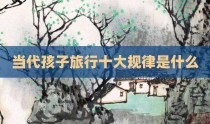 当代孩子旅行十大规律是什么