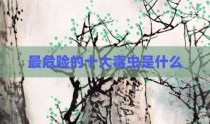 最危险的十大毒虫是什么
