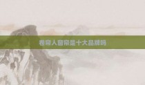 卷帘人窗帘是十大品牌吗