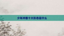 少年冲客十大形态是什么