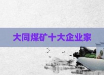 大同煤矿十大企业家