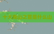 十大奇山之首是什么山