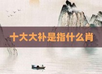 十大大补是指什么肖