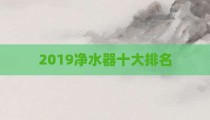 2019净水器十大排名