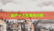 国产十大名表排行榜