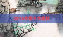 2016中国十大板材