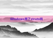 Windows用了struts吗