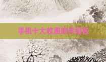 手机十大收费软件排名