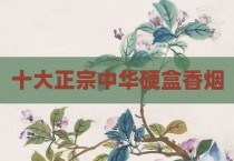 十大正宗中华硬盒香烟
