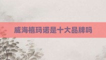 威海禧玛诺是十大品牌吗