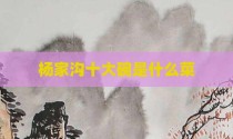 杨家沟十大碗是什么菜