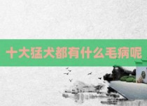 十大猛犬都有什么毛病呢