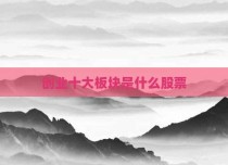 创业十大板块是什么股票