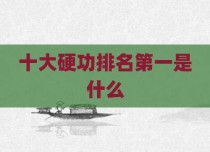 十大硬功排名第一是什么