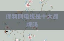 保利铜电线是十大品牌吗