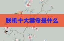 联机十大禁令是什么