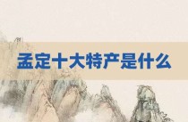 孟定十大特产是什么