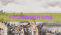 十大文化圈层是什么内容