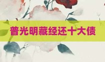 普光明藏经还十大债