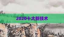 2020十大新技术
