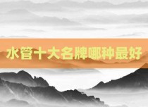 水管十大名牌哪种最好