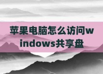 苹果电脑怎么访问windows共享盘