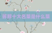 苏邦十大名菜是什么菜