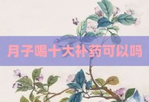 月子喝十大补药可以吗