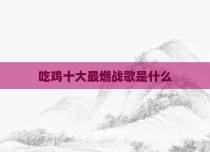 吃鸡十大最燃战歌是什么