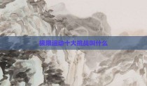 极限运动十大挑战叫什么