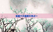 全国十大最美大学之一