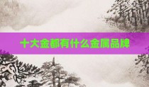 十大金都有什么金属品牌