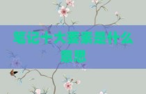 笔记十大要素是什么意思