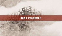 书法十大亮点是什么