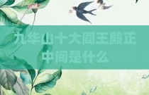 九华山十大阎王殿正中间是什么