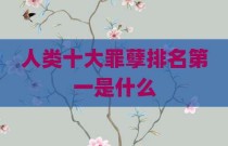 人类十大罪孽排名第一是什么