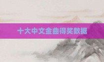 十大中文金曲得奖数据