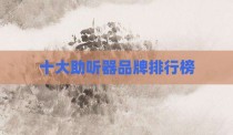 十大助听器品牌排行榜