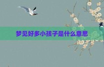 梦见好多小孩子是什么意思
