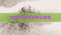 中国十大月子中心排名