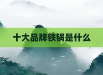 十大品牌铁锅是什么