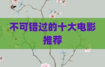 不可错过的十大电影推荐