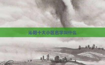 沁阳十大小区名字叫什么