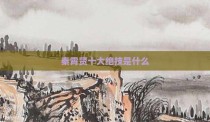 秦霄贤十大绝技是什么