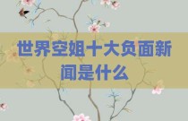 世界空姐十大负面新闻是什么
