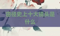 田径史上十大镜头是什么
