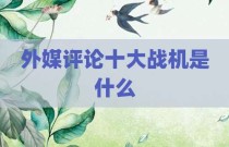 外媒评论十大战机是什么